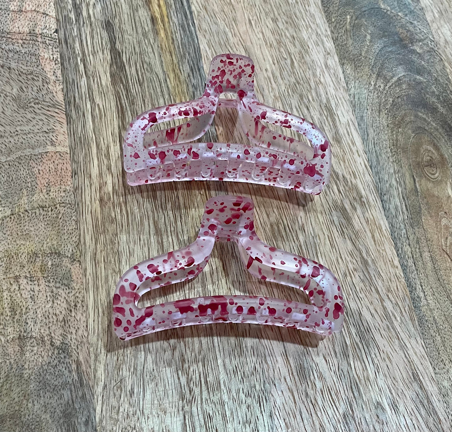 Speckled Claw Clips