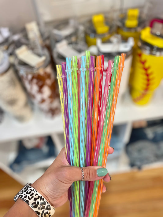 Swirl Color Straws