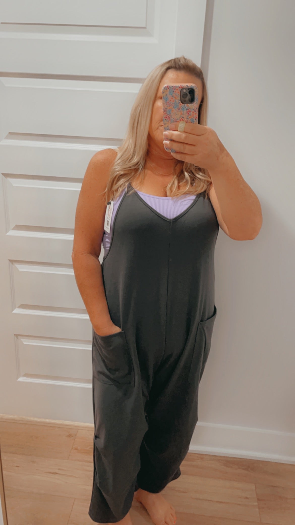 Cami jumpsuit with pockets