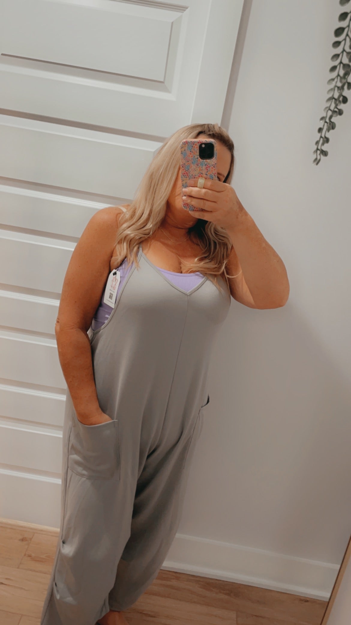 Cami jumpsuit with pockets