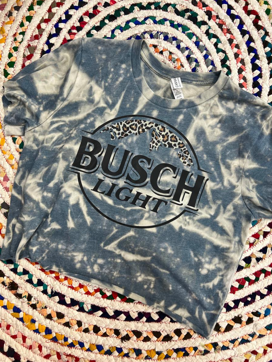Busch Bleached Crop Tee